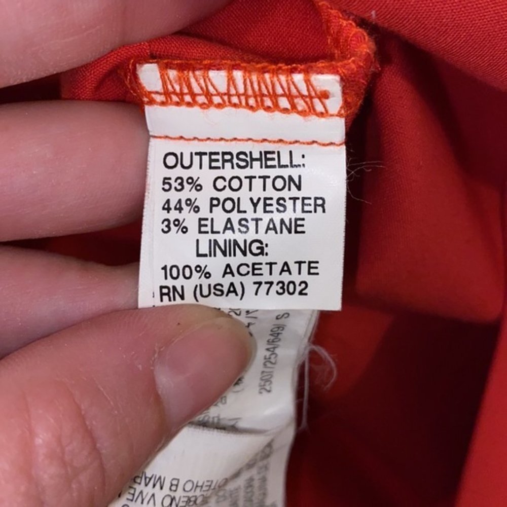 Zara Basic Red Orange Open Back Sheath Dress (Siz… - image 5